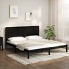 vidaXL Bed Frame without Mattress Black 200x200 cm Solid Wood Pine