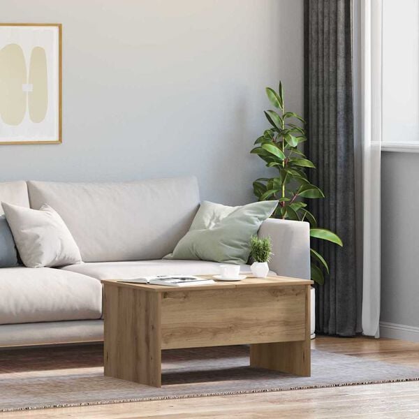 vidaXL Coffee Table Artisan Oak 102 x 50.5 x 46.5 cm Engineered Wood