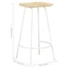 vidaXL Bar Stools 4 pcs Solid Mango Wood