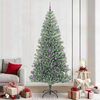 vidaXL Artificial Christmas Tree Snow Flocked with LED Light 240 cm