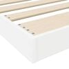 vidaXL Floor Bed Frame White 90 x 190 cm Engineered Wood
