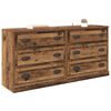 vidaXL Sideboards 2 pcs Old Wood 70 x 35.5 x 67.5 cm Engineered Wood