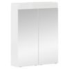 vidaXL Bathroom Furniture Set TULUM High Gloss White Engineered Wood