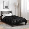 vidaXL Winter Duvet Black 220 x 140 cm Satin and Microfiber