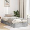 vidaXL Ottoman Bed Frame Concrete Grey 90 x 200 cm Engineered Wood