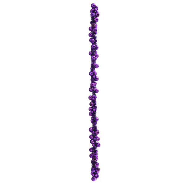 vidaXL Christmas Ball Garland Lilac 186 cm Polystyrene