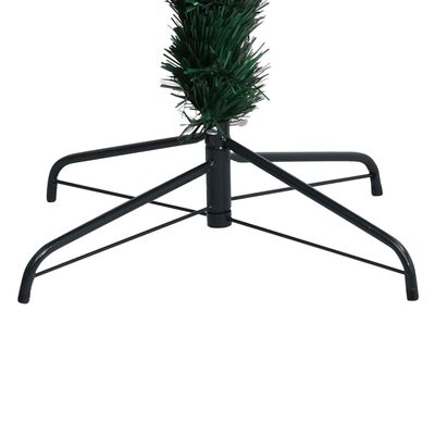 vidaXL Artificial Christmas Tree with Stand Green 210 cm Fibre Optic