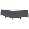 vidaXL Bed Frame with Mattress Dark Grey 120 x 200 cm Fabric
