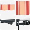 vidaXL Retractable Awning Manual Yellow and Orange 400 x 300 cm