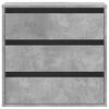 vidaXL Corner Chest of Drawers Concrete Grey 60x41x58 cm Engineered Wood