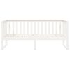 vidaXL Day Bed without Mattress White 100x200 cm Solid Wood Pine