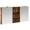 vidaXL Bathroom Cabinet Set 3 pcs Smoked Oak 140 x 14.5 x 70 cm