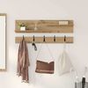 vidaXL Wall-Mounted Coat Rack with Shelf Artisan Oak 90 x 15 x 36 cm