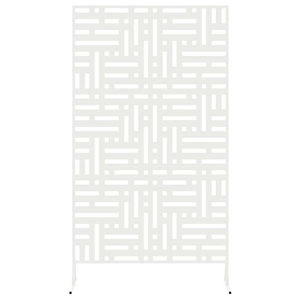 vidaXL Privacy Screen White 100 x 50 x 180 cm Steel