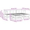 vidaXL Garden Lounge Set 5 pcs Wax Brown Solid Pine Wood