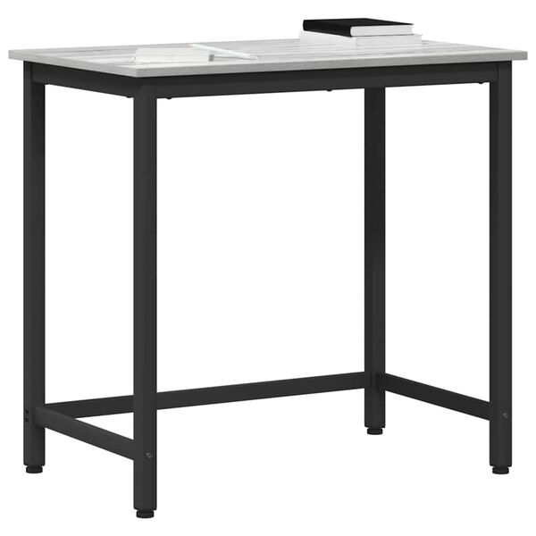 vidaXL Table Grey Sonoma 100 x 50 x 76.5 cm Engineered Wood and Steel