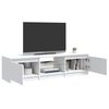 vidaXL TV Cabinet with LED Lights White 140x40x36 cm