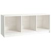 vidaXL TV Cabinet White 104x33x41 cm Solid Pinewood