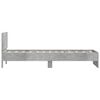 vidaXL Bed Frame without Mattress with LED Lights Concrete Grey 90x200 cm