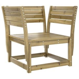 vidaXL Garden Chair | Natural Wood | Vacuum Pressure Impregnated Pinewood