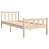 vidaXL Bed Frame without Mattress Solid Wood Single