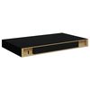 vidaXL Floating Wall Shelves 2 pcs Black 40x23x3.8 cm MDF