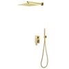 vidaXL Shower System Stainless Steel 201 Gold