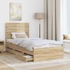 vidaXL Bed Frame with Drawer Sonoma Oak 90 x 190 cm Engineer Wood