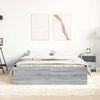 vidaXL Bed Frame without Mattress Grey Sonoma 160x200 cm