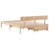 vidaXL Bed Frame without Mattress 150x200 cm King Size Solid Wood Pine