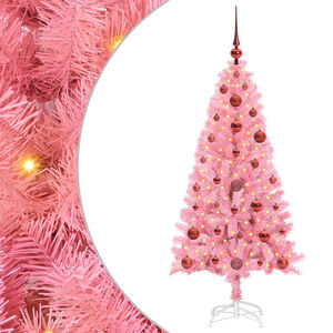 vidaXL Christmas Tree Pink 120 cm PVC