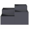 vidaXL Garden Planter Anthracite 80 x 80 x 48 cm Steel