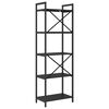 vidaXL Bookshelf Black Oak 56 x 34 x 171 cm Engineered Wood