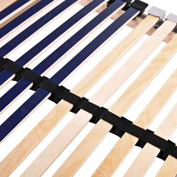 vidaXL Slatted Bed Base Brown 100 x 190 cm Solid beech wood