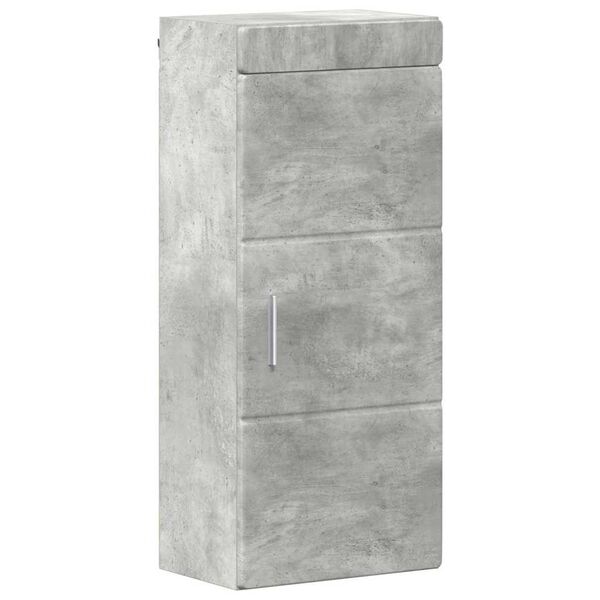 vidaXL Bathroom Wall Cabinet TULUM Concrete Grey 37 x 24.5 x 86 cm