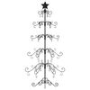 vidaXL Metal Christmas Tree for Decoration Black 150 cm