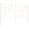 vidaXL Bed Frame without Mattress White King Size Solid Wood