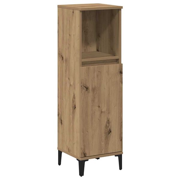 vidaXL Bathroom Cabinet Artisan Oak 30x30x100 cm Engineered Wood