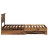 vidaXL Bed Frame with Headboard Old Wood 90 x 200 cm Engineered Wood