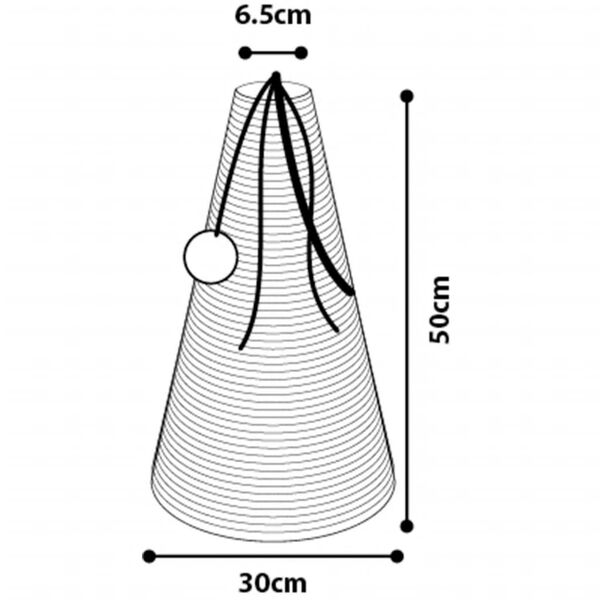 FLAMINGO Cat Scratching Cone 30x50 cm Seagrass