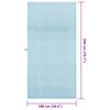 vidaXL Sports Towels 2 pcs Blue 200 x 100 cm Polyester and polyamide