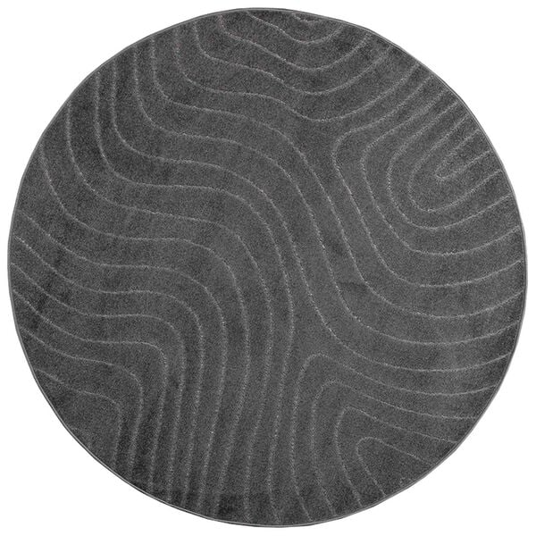 vidaXL Area Rugs Round Anthracite &Oslash; 120 CM