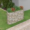 vidaXL Gabion Raised Bed Galvanised Iron 190x50x100 cm