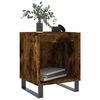 vidaXL Bedside Cabinets 2 pcs Smoked Oak 40x35x50 cm Engineered Wood