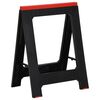 vidaXL Foldable Work Trestles 2 pcs Black and Red Polypropylene 350 kg