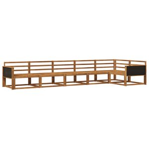 vidaXL Outdoor Sofa Set 6 pcs Natural Solid Acacia Wood