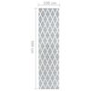 vidaXL Runner Rug BCF Grey and White 100x500 cm