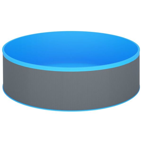 vidaXL Splasher Pool with Hanging Skimmer and Pump 350x90 cm Grey