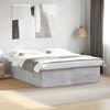 vidaXL Bed Frame without Mattress Concrete Grey 200x200 cm