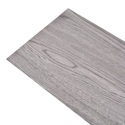 vidaXL Non Self-adhesive PVC Flooring Planks 5.26 m² 2 mm Dark Grey